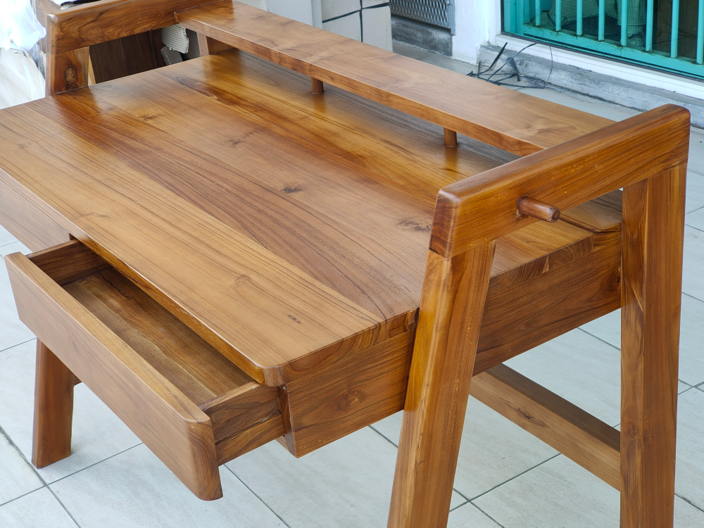 Solid Teak Wood Writing Table (MRWRT-118)