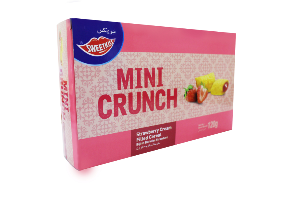 Sweetkiss Mini Crunch Strawberry Cream Filled Cereal