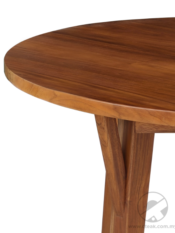 Teak Wood Round Dining Table (Model: MRDT-259) ~ Ø 120 x 78 cm & Ø 90 x 78 cm