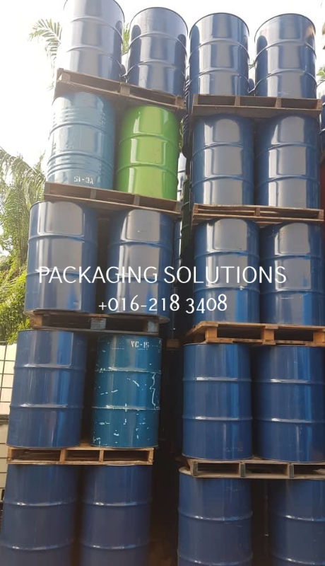USED BUNGHOLE METAL BLUE DRUM - 200L