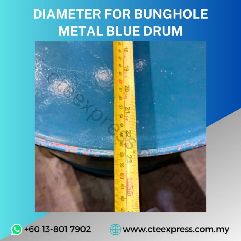 USED BUNGHOLE METAL BLUE DRUM - 200L