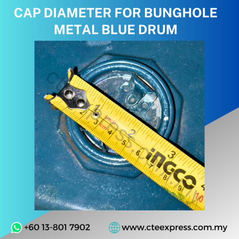 USED BUNGHOLE METAL BLUE DRUM - 200L