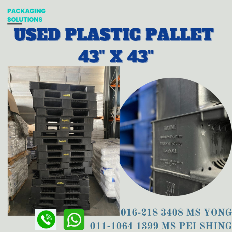 USED PLASTIC PALLET 43'' X 43'', Selangor, Malaysia - CTE Express ...