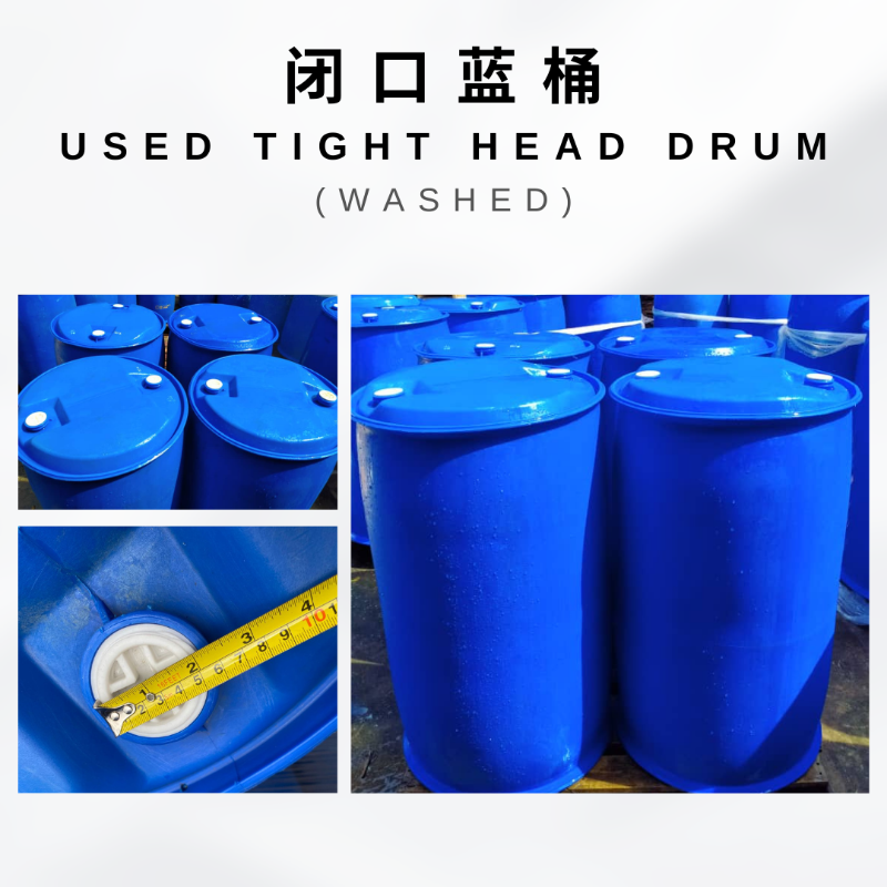 Used Tight Head Plastic Blue Drum 200l Washed Selangor Malaysia Cte Express Jumbo Bag 7108
