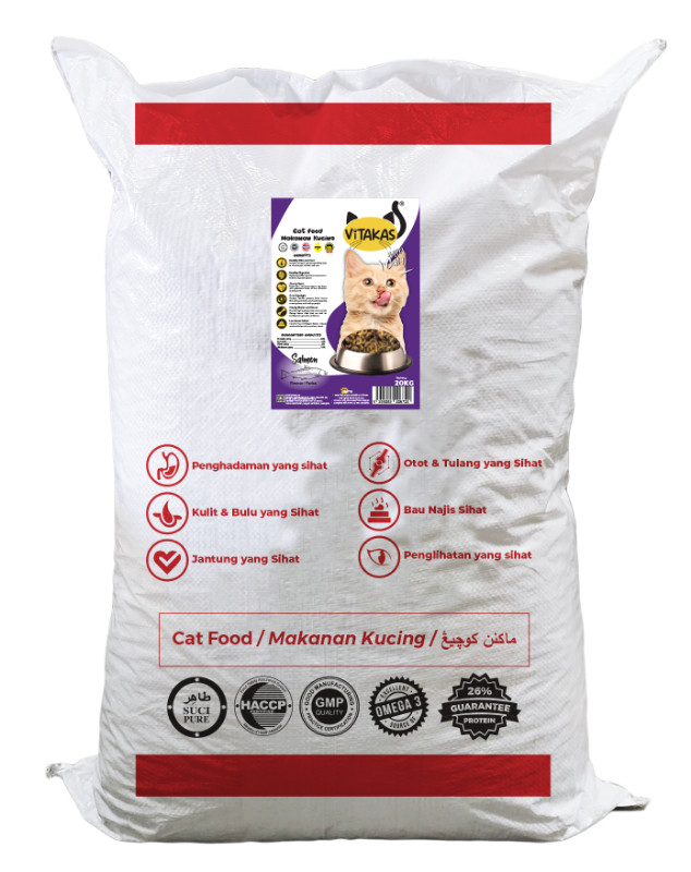 Vitakas Dry Cat Food 20kg - Salmon