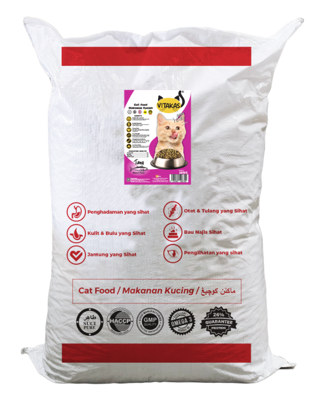 Vitakas Dry Cat Food 20kg - Tuna