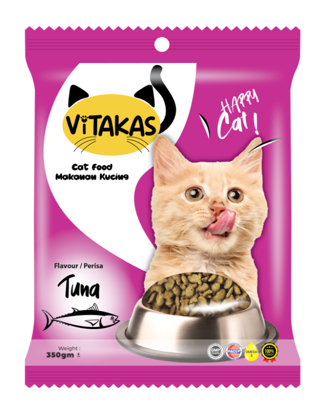 Vitakas Dry Cat Food 350gm - Tuna