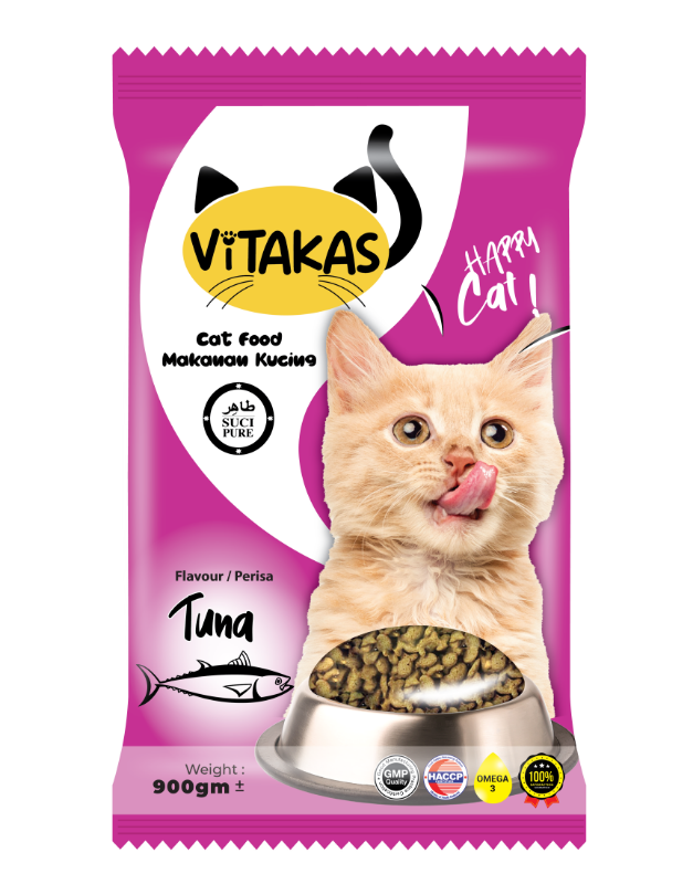 Vitakas Dry Cat Food 900gm - Tuna