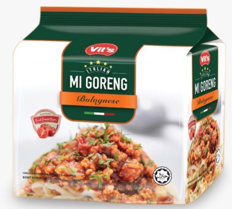Vit's Italian Mi Goreng Dry Instant Noodles Bolognese
