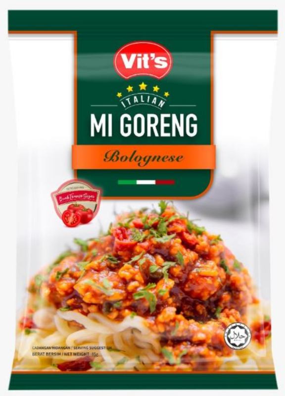 Vit's Italian Mi Goreng Dry Instant Noodles Bolognese