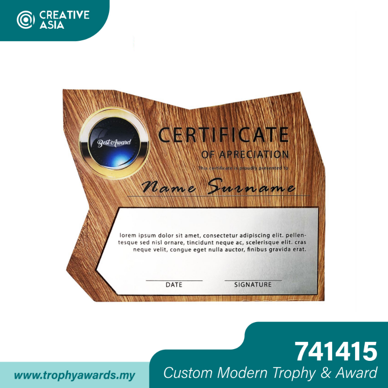 Wooden Plaque & Souvenir (741415)