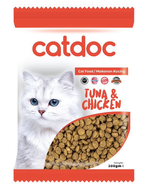 catdoc Dry Cat Food 200gm - Tuna & Chicken