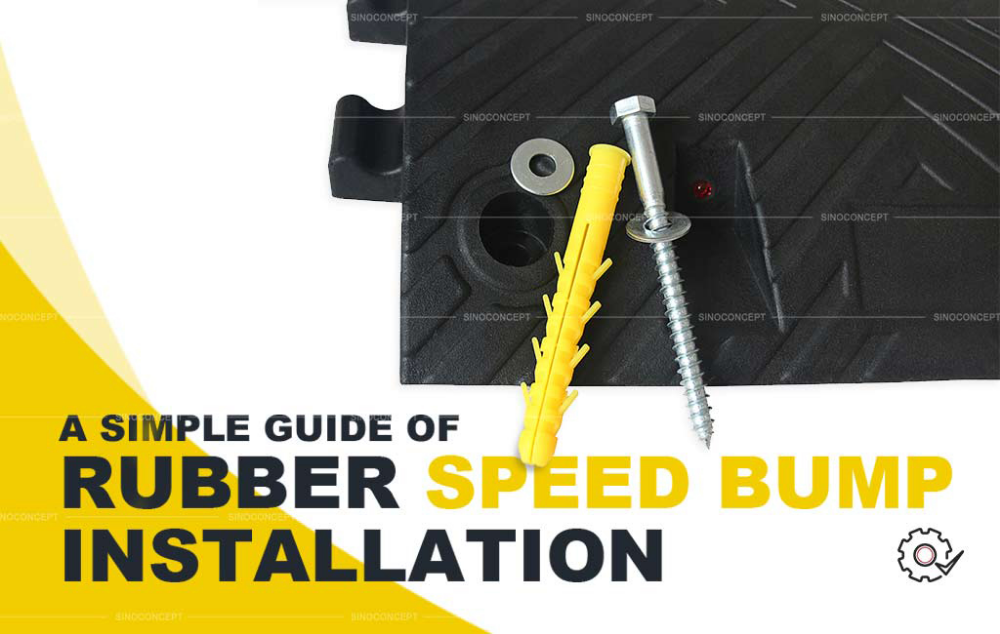 How to Install Rubber Speed Bump | Methods to Install Rubber Hump | Cara Pasang Getah Bonggol